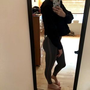 Grey lattice Lululemon Leggings